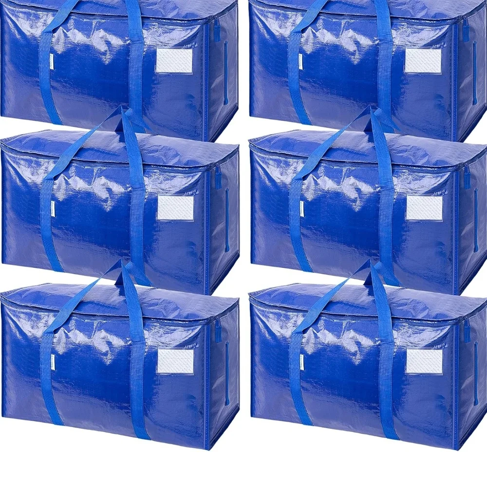 6 Pack 24 Gallons Blue Storage Bags
